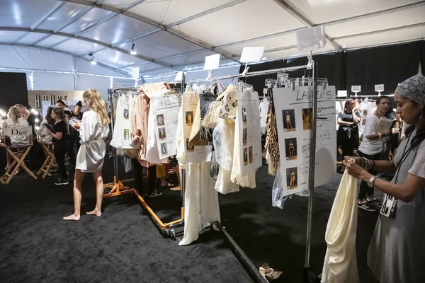 Miami Beach July 2018 View Backstage Atmosphere Monday Swimwear Collection — Stock Photo, Image