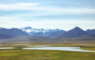 Dalton Highway Alaska, ABD Brooks aralığından bir görünümünü