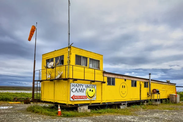 View Happy Valley Camp Dalton Highway Alaska Usa Can Shelter — Stock Photo, Image