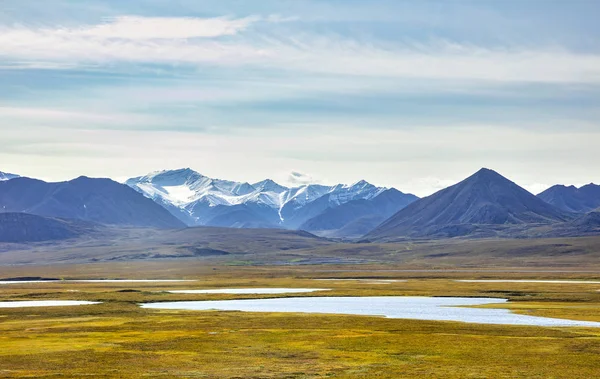 Vue Chaîne Brooks Depuis Dalton Highway Alaska États Unis — Photo