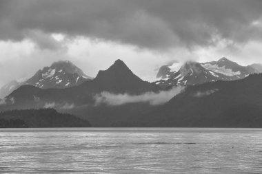 Bir görünümü Kachemak Bay State Park, Homer Spit, Alaska