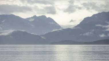 Bir görünümü Kachemak Bay State Park, Homer Spit, Alaska