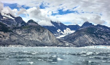 Prince William Sound, Alaska Columbia buzulun bir görünüm