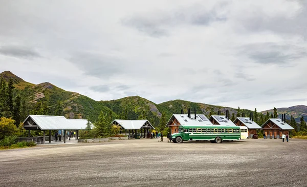 Park Narodowy Denali Zachowaj Sierpień 2018 Widok Teklanika Postój Park — Zdjęcie stockowe