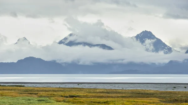 Widok Kachemak Bay State Park Homera Spit Alaska — Zdjęcie stockowe