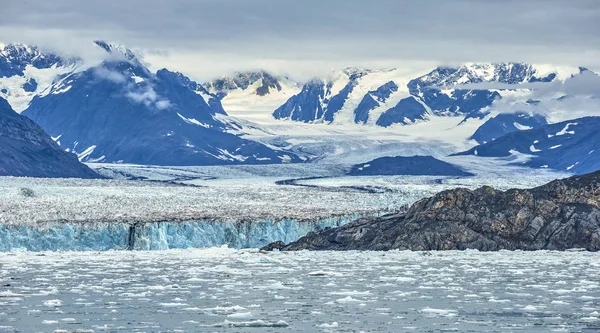 Vue Glacier Columbia Sur Détroit Prince William Alaska — Photo