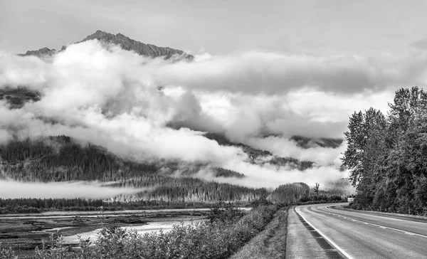 Ein Blick Auf Den Richardson Highway Bei Valdez Alaska — Stockfoto