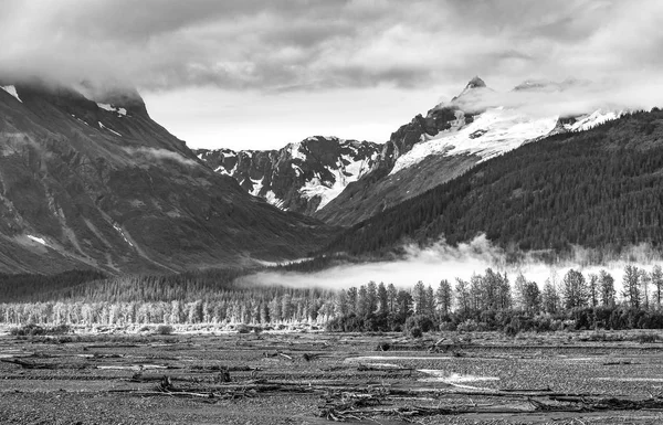 Blick Auf Das Flussbett Des Lowe Auf Prince William Sound — Stockfoto