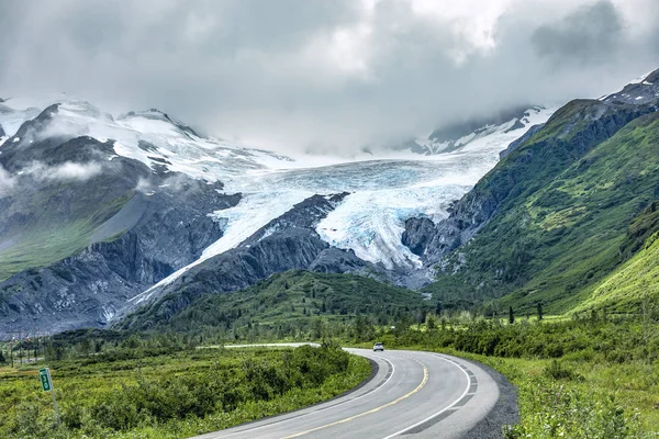 Pohled Ledovec Worthington Prince William Sound Poblíž Valdez Aljaška — Stock fotografie