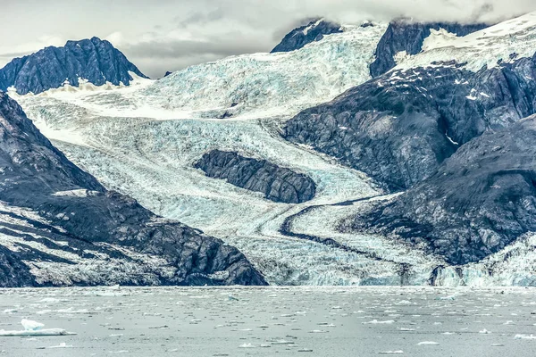 Vue Glacier Columbia Sur Détroit Prince William Alaska — Photo