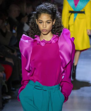 Prabal Gurung 2019 sonbahar kış pist Haritayı New York City