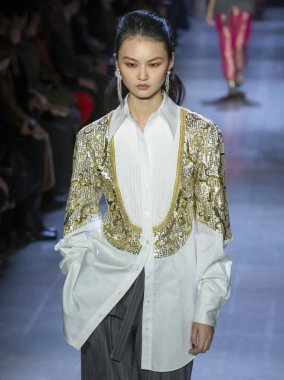 Prabal Gurung 2019 sonbahar kış pist Haritayı New York City