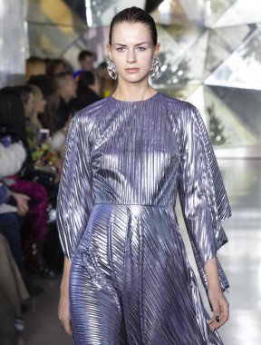 Christian Siriano 2019 sonbahar kış pist Haritayı New York City