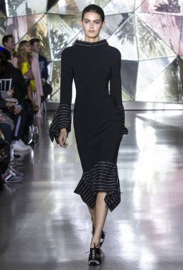 Christian Siriano 2019 sonbahar kış pist Haritayı New York City