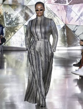 Christian Siriano 2019 sonbahar kış pist Haritayı New York City