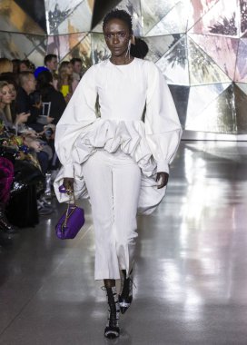 Christian Siriano 2019 sonbahar kış pist Haritayı New York City