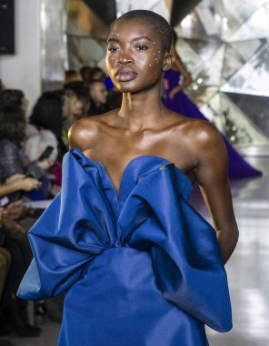 Christian Siriano 2019 sonbahar kış pist Haritayı New York City