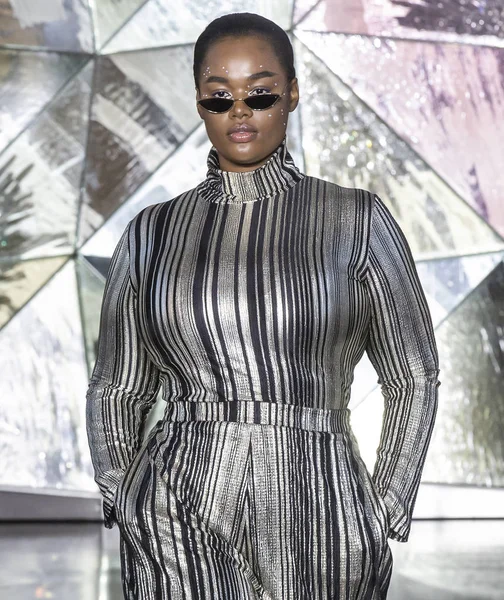 Christian Siriano 2019 Fall Winter Runway Show em Nova York — Fotografia de Stock