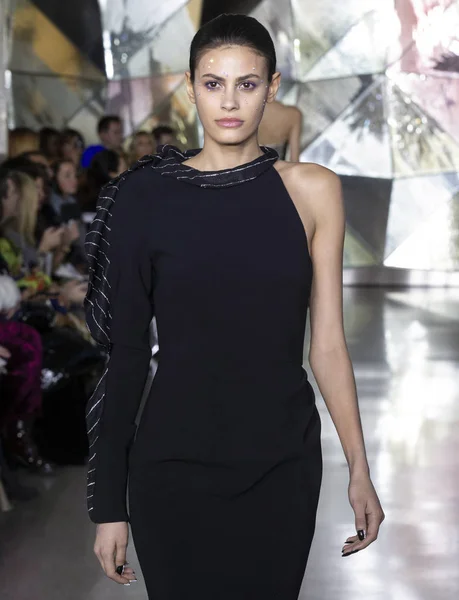 Christian Siriano 2019 Fall Winter start-en landingsbaan Show in New York City — Stockfoto