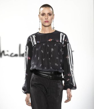 Nicole Miller 2019 sonbahar kış pist Haritayı New York City