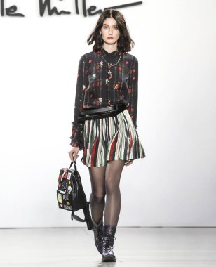 Nicole Miller 2019 sonbahar kış pist Haritayı New York City