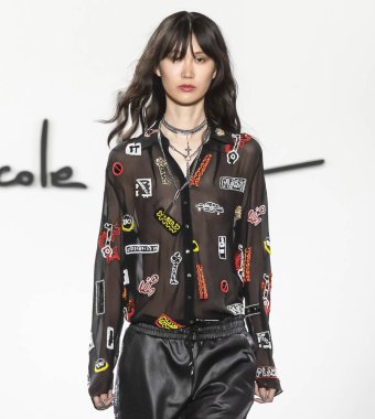 Nicole Miller 2019 sonbahar kış pist Haritayı New York City