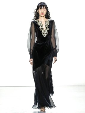 Tadashi Shoji 2019 sonbahar kış pist Haritayı New York City