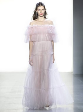 Tadashi Shoji 2019 sonbahar kış pist Haritayı New York City