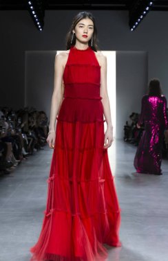 Tadashi Shoji 2019 sonbahar kış pist Haritayı New York City