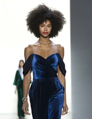 Tadashi Shoji 2019 sonbahar kış pist Haritayı New York City