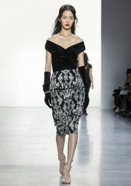 Tadashi Shoji 2019 sonbahar kış pist Haritayı New York City