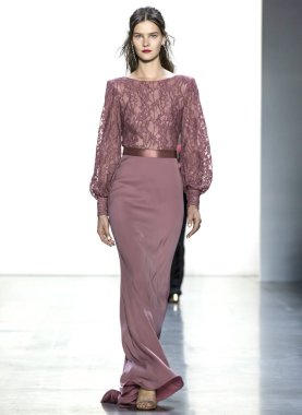 Tadashi Shoji 2019 sonbahar kış pist Haritayı New York City