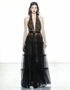 Tadashi Shoji 2019 sonbahar kış pist Haritayı New York City