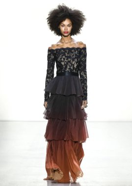 Tadashi Shoji 2019 sonbahar kış pist Haritayı New York City