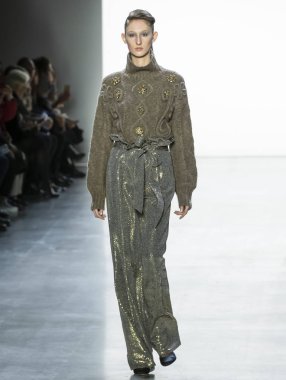 Badgley Mischka 2019 sonbahar kış pist Haritayı New York City