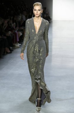 Badgley Mischka 2019 sonbahar kış pist Haritayı New York City