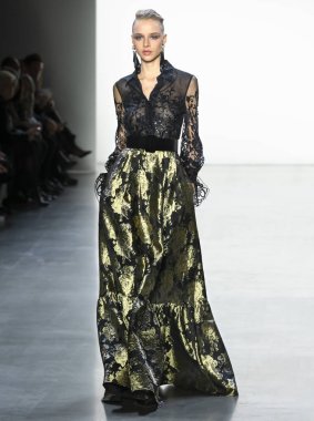 Badgley Mischka 2019 sonbahar kış pist Haritayı New York City