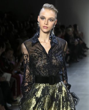 Badgley Mischka 2019 sonbahar kış pist Haritayı New York City