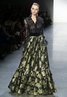 Badgley Mischka 2019 sonbahar kış pist Haritayı New York City