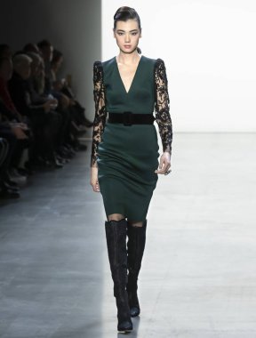 Badgley Mischka 2019 sonbahar kış pist Haritayı New York City