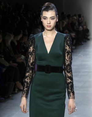 Badgley Mischka 2019 sonbahar kış pist Haritayı New York City