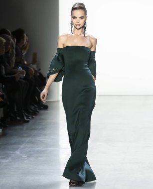 Badgley Mischka 2019 sonbahar kış pist Haritayı New York City