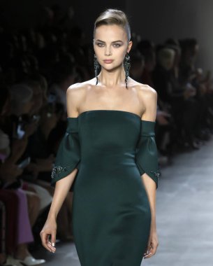 Badgley Mischka 2019 sonbahar kış pist Haritayı New York City