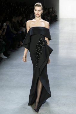 Badgley Mischka 2019 sonbahar kış pist Haritayı New York City