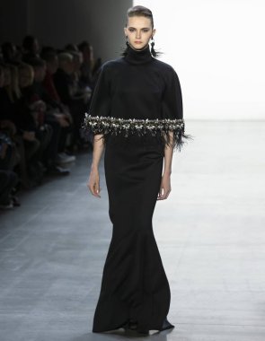 Badgley Mischka 2019 sonbahar kış pist Haritayı New York City