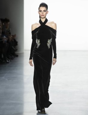 Badgley Mischka 2019 sonbahar kış pist Haritayı New York City