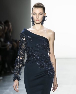 Badgley Mischka 2019 sonbahar kış pist Haritayı New York City