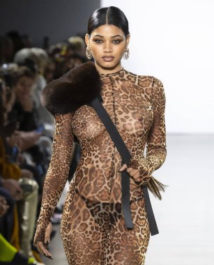 Laquan Smith 2019 sonbahar kış pist Haritayı New York City