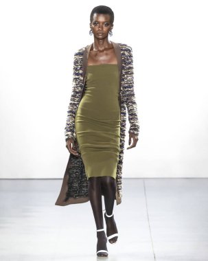 Laquan Smith 2019 sonbahar kış pist Haritayı New York City