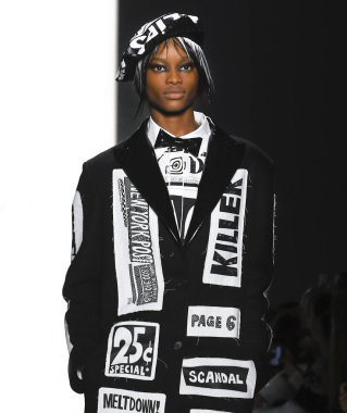 Jeremy Scott 2019 sonbahar kış pist Haritayı New York City